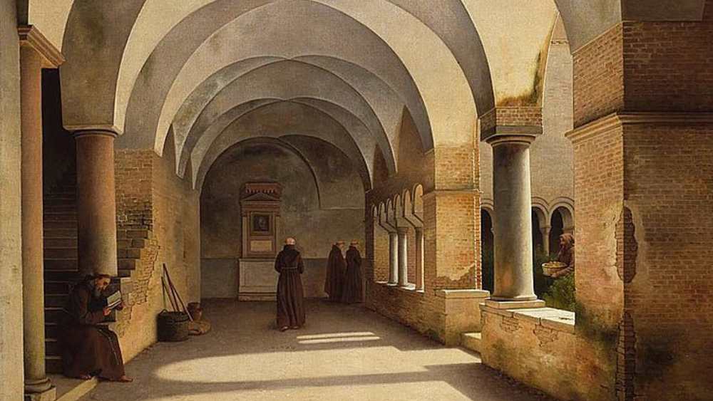 Christoffer Wilhelm Eckersberg The Cloisters, San Lorenzo fuori le mura, 1824